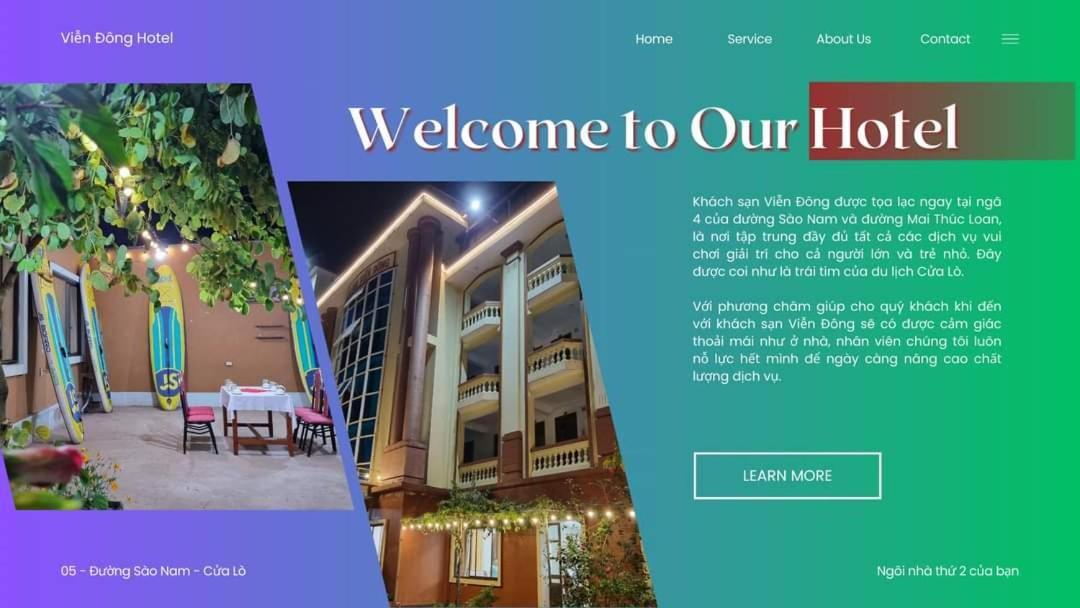 Hotel Khach San Vien Dong Cửa Lò Esterno foto